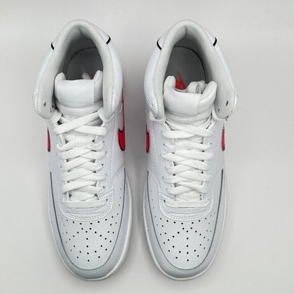 Women’s Nike Court Vision Mid 'White Flash Crimson Pink CD5436-102 Size 9 - Picture 7 of 13